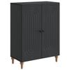 vidaXL Serv&iacute;rovacia skriňa Čierna 66 x 34,5 x 90 cm Kompozitn&eacute; drevo