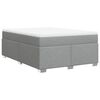 vidaXL Boxspring posteľ s matracom svetlosiv&aacute; 100x200 cm l&aacute;tka