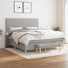 vidaXL Boxspring posteľ s matracom bledosiv&aacute; 180x200 cm l&aacute;tka