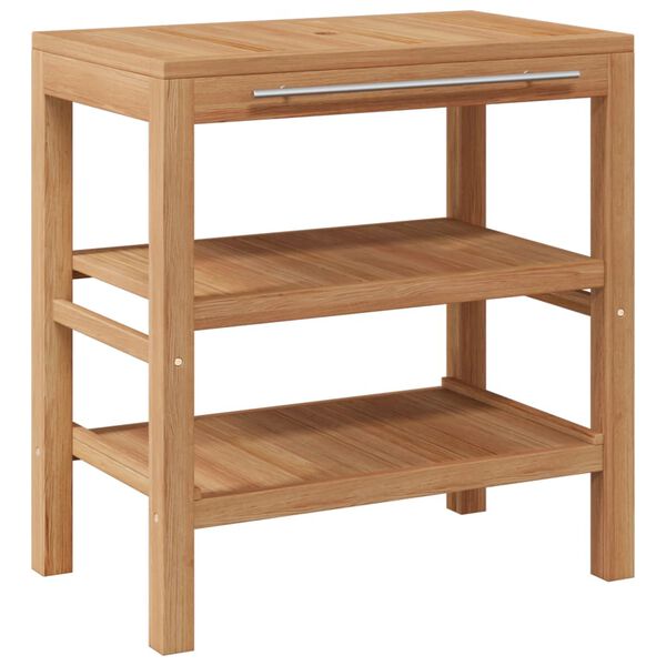 vidaXL Skrinka do k&uacute;peľne, t&iacute;kov&yacute; mas&iacute;v,s um&yacute;vadlami z riečneho kameňa