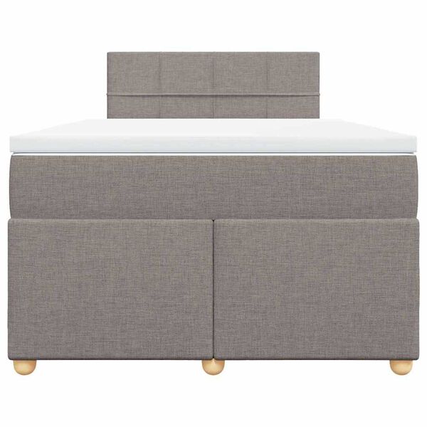 vidaXL Boxspring posteľ s matracom sivohned&yacute; 120x200 cm l&aacute;tka