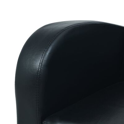 vidaXL 2-dielna sedacia súprava, umelá koža, čierna