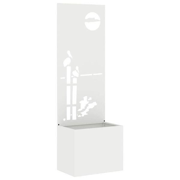 vidaXL Z&aacute;hradn&aacute; clona na s&uacute;kromie Rezac&iacute; Biela 50 x 140 cm