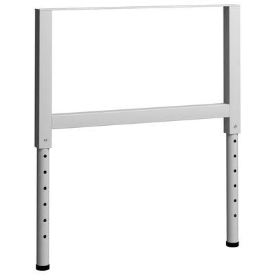 vidaXL Rámy na pracovné stoly 2 ks kovové 85x(69x95,5) cm sivé