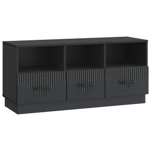 vidaXL TV skrinka Čierna 102 x 34,5 x 47 cm Kompozitn&eacute; drevo