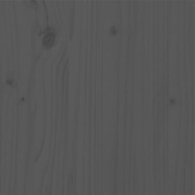 vidaXL Posteľný rám borovicový masív 90x190 cm sivý jednolôžko