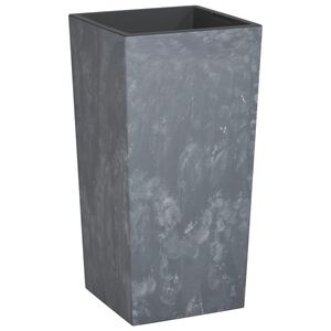 vidaXL Kvetin&aacute;č s odn&iacute;mateľnou vložkou siv&yacute; 21/49 l PP bet&oacute;nov&yacute; vzhľad