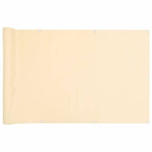 vidaXL Balk&oacute;nov&aacute; z&aacute;stena, kr&eacute;mov&aacute; 600x90 cm, PVC