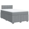 vidaXL Boxspring posteľ s matracom bledosiv&aacute; 120x190 cm l&aacute;tka