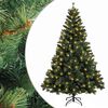 vidaXL Umel&yacute; Skl&aacute;pac&iacute; Vianočn&yacute; Stromček 180 cm 300 LED Tepl&aacute; biela