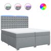 vidaXL Posteľn&yacute; r&aacute;m boxsping s matracom bledosiv&yacute; 200x200 cm l&aacute;tka