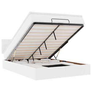 VidaXL Osmansk&aacute; posteľ s matracom Biela 140x190cm umel&aacute; koža