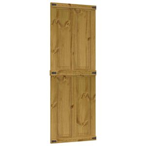 vidaXL Zavesen&eacute; posuvn&eacute; dvere CORONA 70 x 210 cm Borovicov&yacute; mas&iacute;v