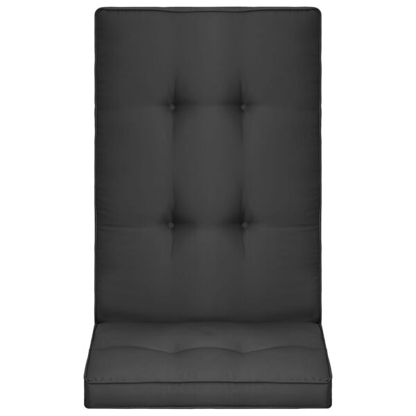 vidaXL Podložky na z&aacute;hradn&eacute; stoličky 2 ks, antracitov&eacute; 120x50x5 cm