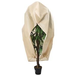 vidaXL Ochrann&yacute; fl&iacute;sov&yacute; kryt na rastliny so zipsom 70 g/m&sup2; 3,14x2,5 m