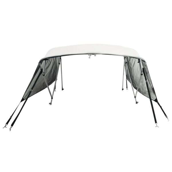 vidaXL Strieška Bimini so 4 oblúkmi a stenami 243x(230-244)x137 cm