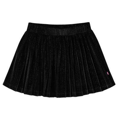 Detská plisovaná sukňa s lurexom čierna 92