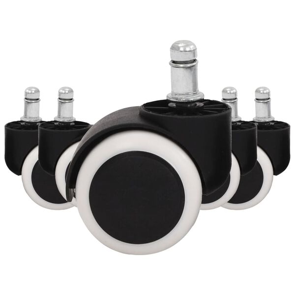 vidaXL Otočné kolieska na kancelárske stoličky 5 ks