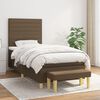 vidaXL Boxspring posteľ s matracom tmavohned&aacute; 90x190 cm l&aacute;tka