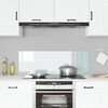 vidaXL Kuchynsk&yacute; backsplash Biela 120 x 40 cm tvrden&eacute; sklo