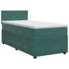 vidaXL Posteľ boxspring s matracom Tmavozelen&aacute; 90 x 200 cm Zamat