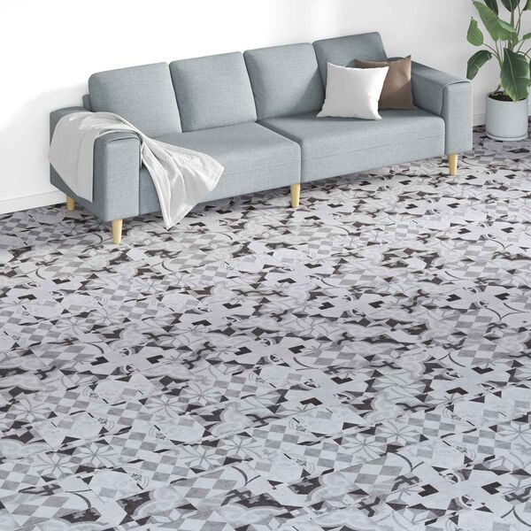 vidaXL Podlahov&eacute; dosky 18 pcs Biely 5,26 m&sup2; PVC