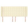 vidaXL Čelo postele so z&aacute;hybmi kr&eacute;mov&eacute; 163x23x118/128 cm umel&aacute; koža