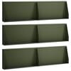 vidaXL Oporn&yacute; m&uacute;r 6 ks 80 x 12 x 40 cm Oceľ Olivovo zelen&aacute;