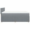 vidaXL Boxspring posteľ s matracom svetlosiv&aacute; 100x200 cm l&aacute;tka