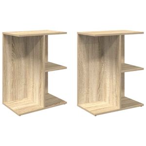 vidaXL Nočn&eacute; stol&iacute;ky 2 ks dub sonoma 46,5x29x61 kompozitn&eacute; drevo