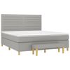 vidaXL Boxspring posteľ s matracom svetlosiv&aacute; 100x200 cm l&aacute;tka