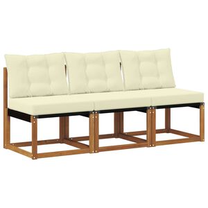 vidaXL 3 Kus Outdoor stredn&aacute; pohovka