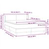 vidaXL Posteľn&yacute; r&aacute;m boxspring s matracom čierny 160x210 cm zamat