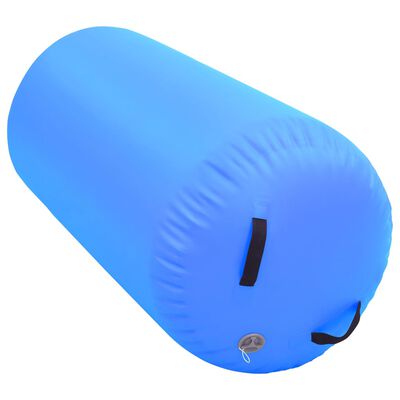 vidaXL Nafukovací gymnastický valec s pumpou 120x75 cm PVC modrý