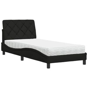 vidaXL Posteľ s matracom čierna 80x200 cm l&aacute;tka