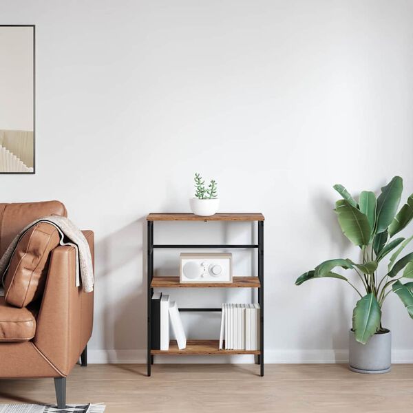 vidaXL Reg&aacute;l na knihy Star&eacute; drevo 60 x 29,5 x 81 cm Kompozitn&eacute; drevo