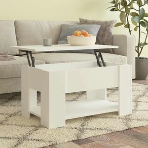 vidaXL Konferenčn&yacute; stol&iacute;k biely 79x49x41 cm spracovan&eacute; drevo