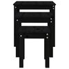vidaXL Zasúvacie stolíky 3 ks čierne borovicový masív