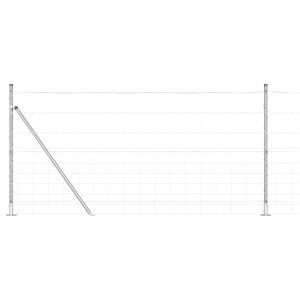 vidaXL Stĺp na plot. Zinkovan&yacute; 25 x 1,2 m Oceľ