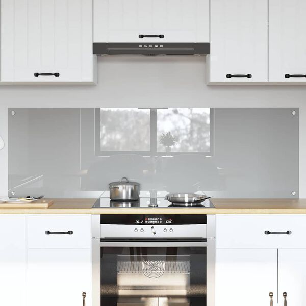 vidaXL Kuchynsk&yacute; backsplash 2 pcs Svetlosiv&aacute; 80 x 50 cm tvrden&eacute; sklo