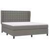 vidaXL Boxspring posteľ s matracom tmavosiv&aacute; 160x200 cm l&aacute;tka