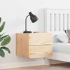 vidaXL Nočný stolík so zásuvkou Hnedá 39 x 34 x 33 cm Borovicový masív