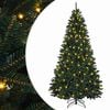 vidaXL Umel&yacute; Skl&aacute;pac&iacute; Vianočn&yacute; Stromček 210 cm 400 LED Tepl&aacute; biela PVC