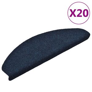 vidaXL Schodov&eacute; rohože, samolepiace, 20 ks, 65x21x4 cm, n&aacute;morn&iacute;cke, polkruhov&eacute;, veľk&eacute;
