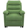 vidaXL Zdvíhacie masážne kreslo bledozelené zamat