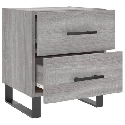 vidaXL Nočné stolíky 2 ks sivé sonoma 40x35x47,5 cm kompozitné drevo