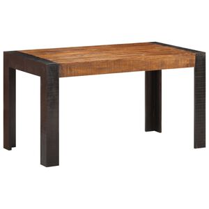 vidaXL Jed&aacute;lensk&yacute; st&ocirc;l 140x70x76, surov&yacute; mangov&yacute; mas&iacute;v