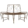 vidaXL Stromov&aacute; lavička 4-Počet miest 160 x 80 x 89 cm Oceľ