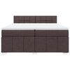 vidaXL Boxspring posteľ s matracom tmavohned&aacute; 200x200 cm l&aacute;tka
