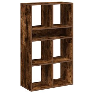 vidaXL Knižnica dymov&yacute; dub 66x31x112 cm kompozitn&eacute; drevo